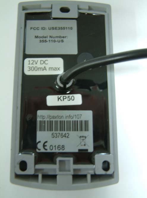 355-110-US Proximity KP50 Keypad - FCC ID USE355110 - Paxton Access Ltd (2)
