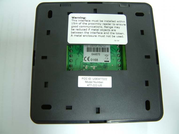 477-222-US Hands Free Interface in Plastic Housing - FCC ID USE477222 - Paxton Access Ltd