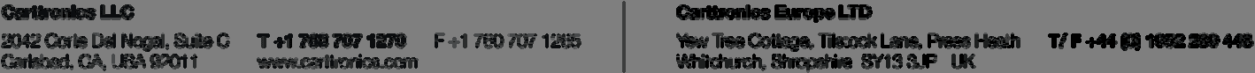 Cart Security and Retention Caster - FCC ID USH00003 - Carttronics LLC