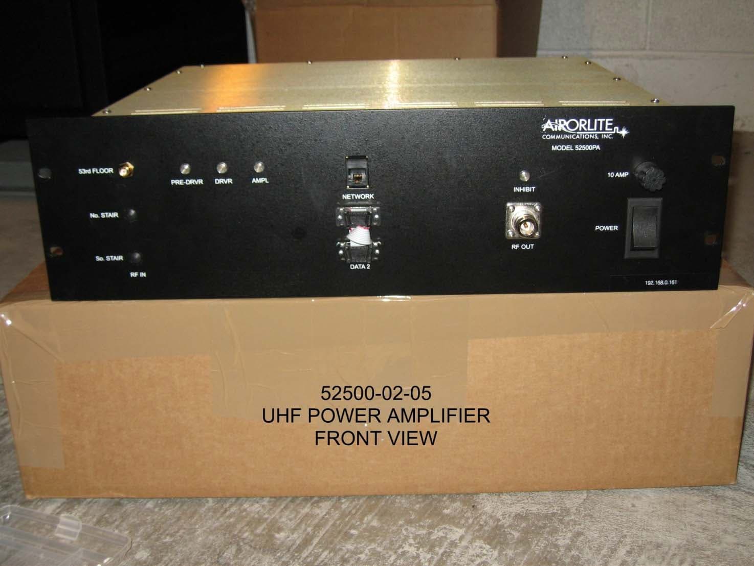 Downlink Booster Amplifier - FCC ID UT650289BA8470DL - Airorlite Communications, Inc.