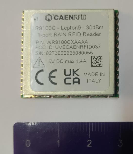 R9100C-Lepton9 1-Port RAIN RFID Reader Module - FCC ID UVECAENRFID037 - CAEN RFID srl