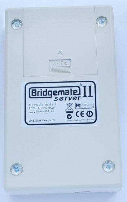 Wireless scoring system for bridge - FCC ID UVIBMS21 - Bridge Systems B.V.