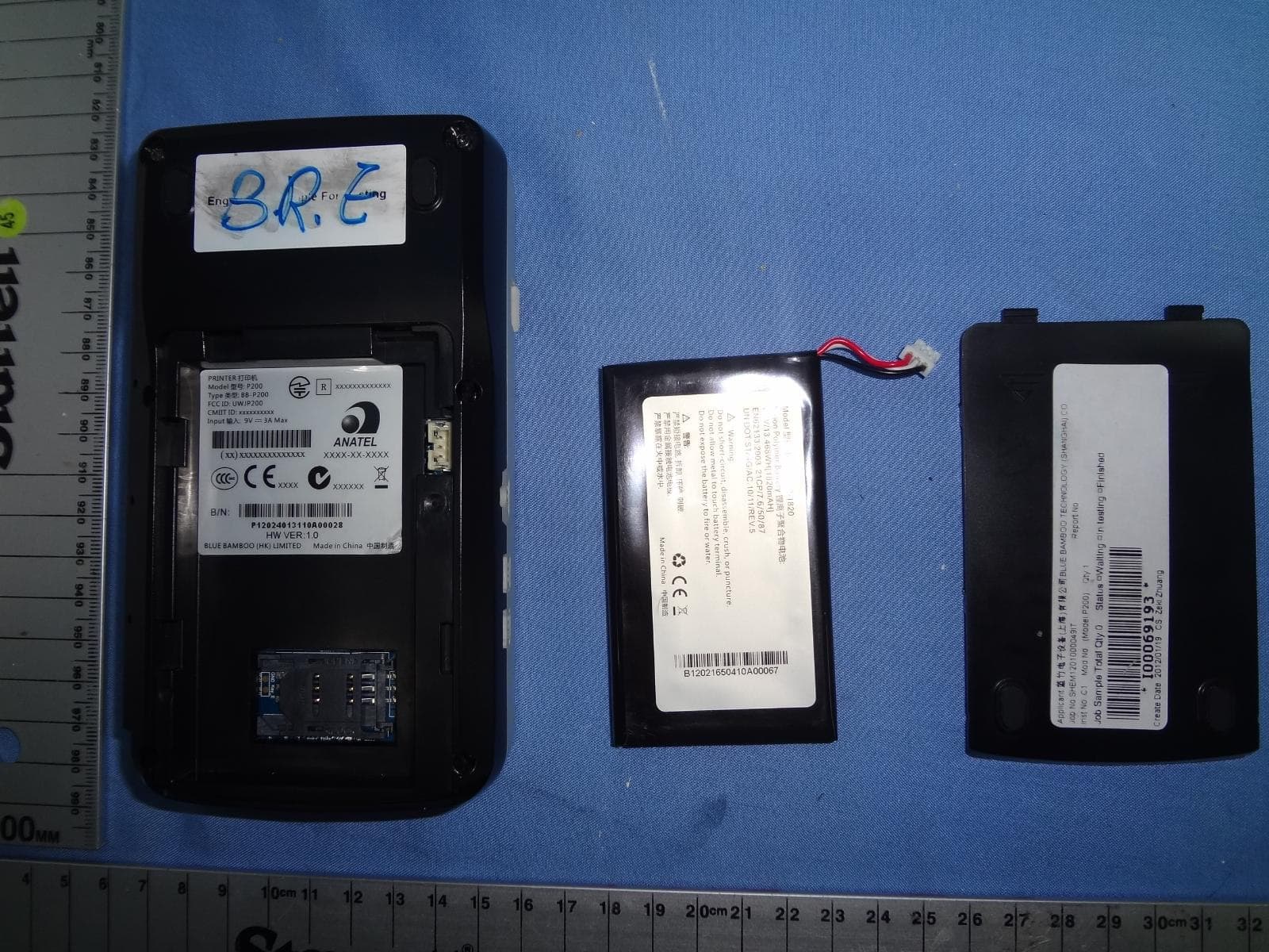 P200 - FCC ID UWJP200 - Blue Bamboo (HK) Limited