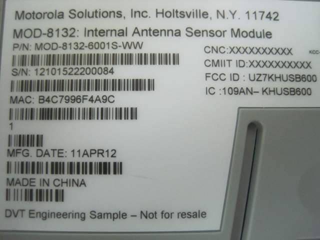 802.11 a/b/g/n USB Dongle - FCC ID UZ7KHUSB600 - Zebra Technologies Corporation (3)