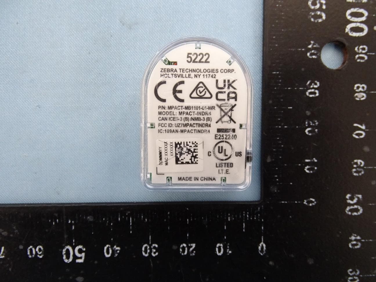 MPACT Tag - FCC ID UZ7MPACTINDR4 - Zebra Technologies Corporation (3)