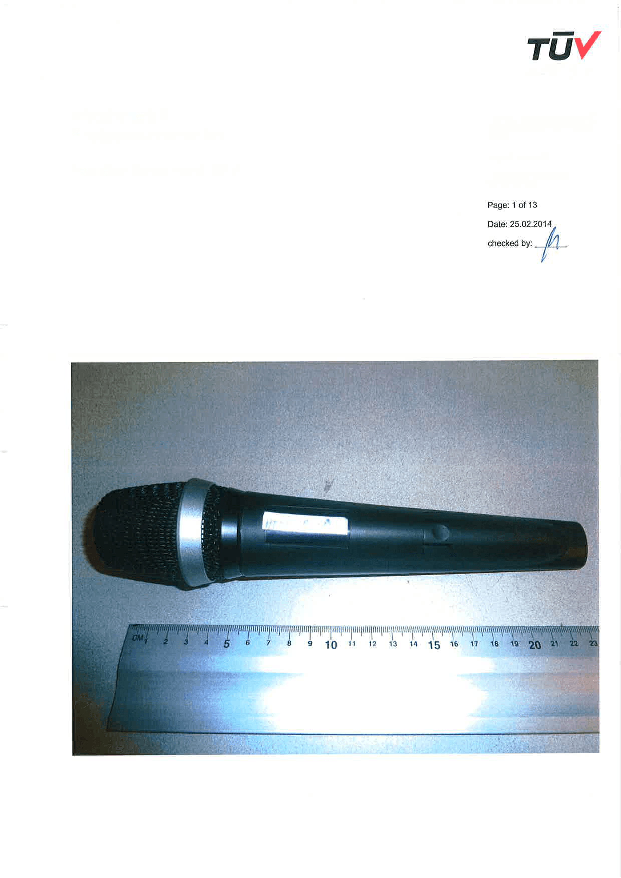 wireless microphone transmitter - FCC ID V3THT420 - AKG Acoustics GmbH