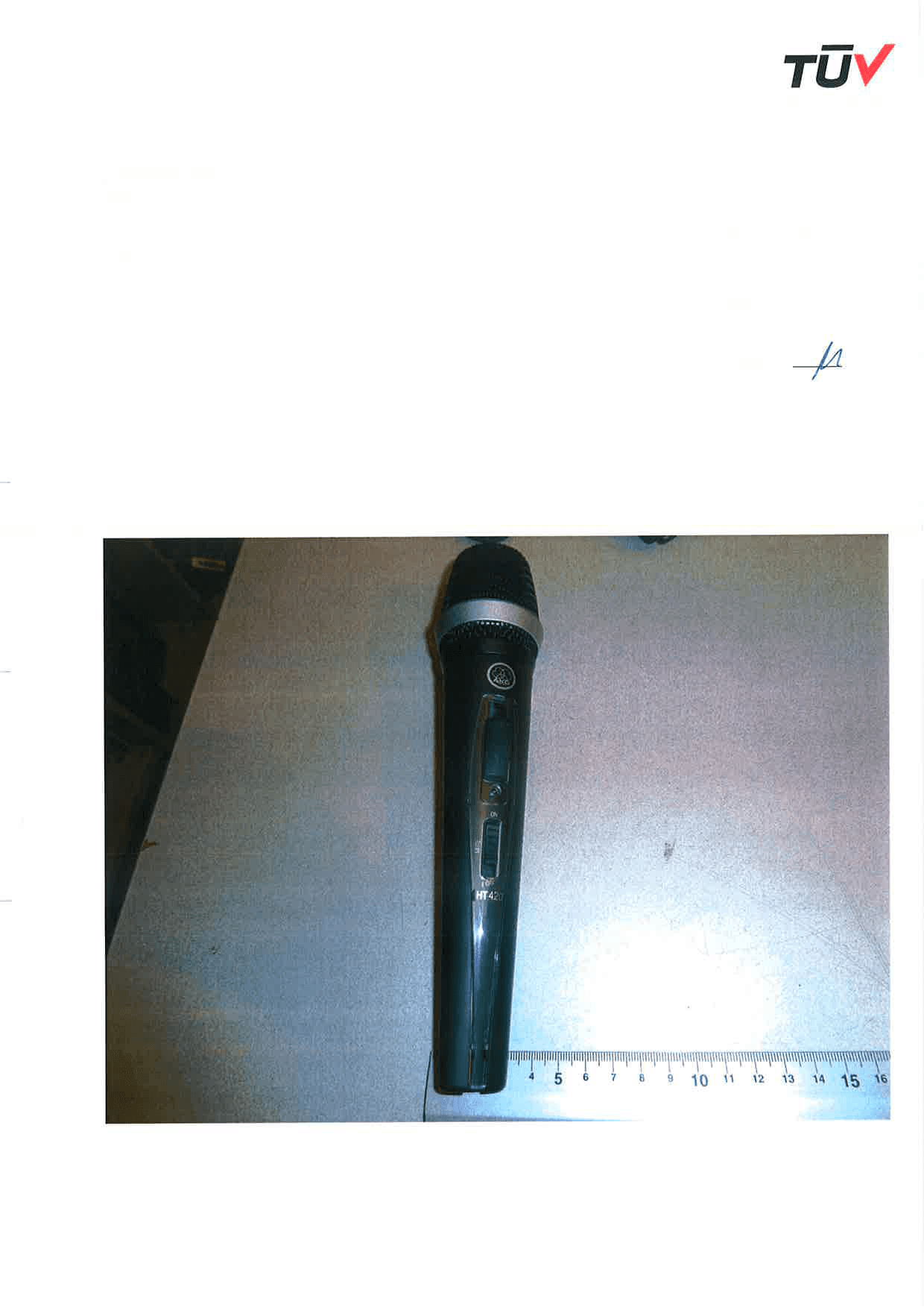 wireless microphone transmitter - FCC ID V3THT420 - AKG Acoustics GmbH (2)