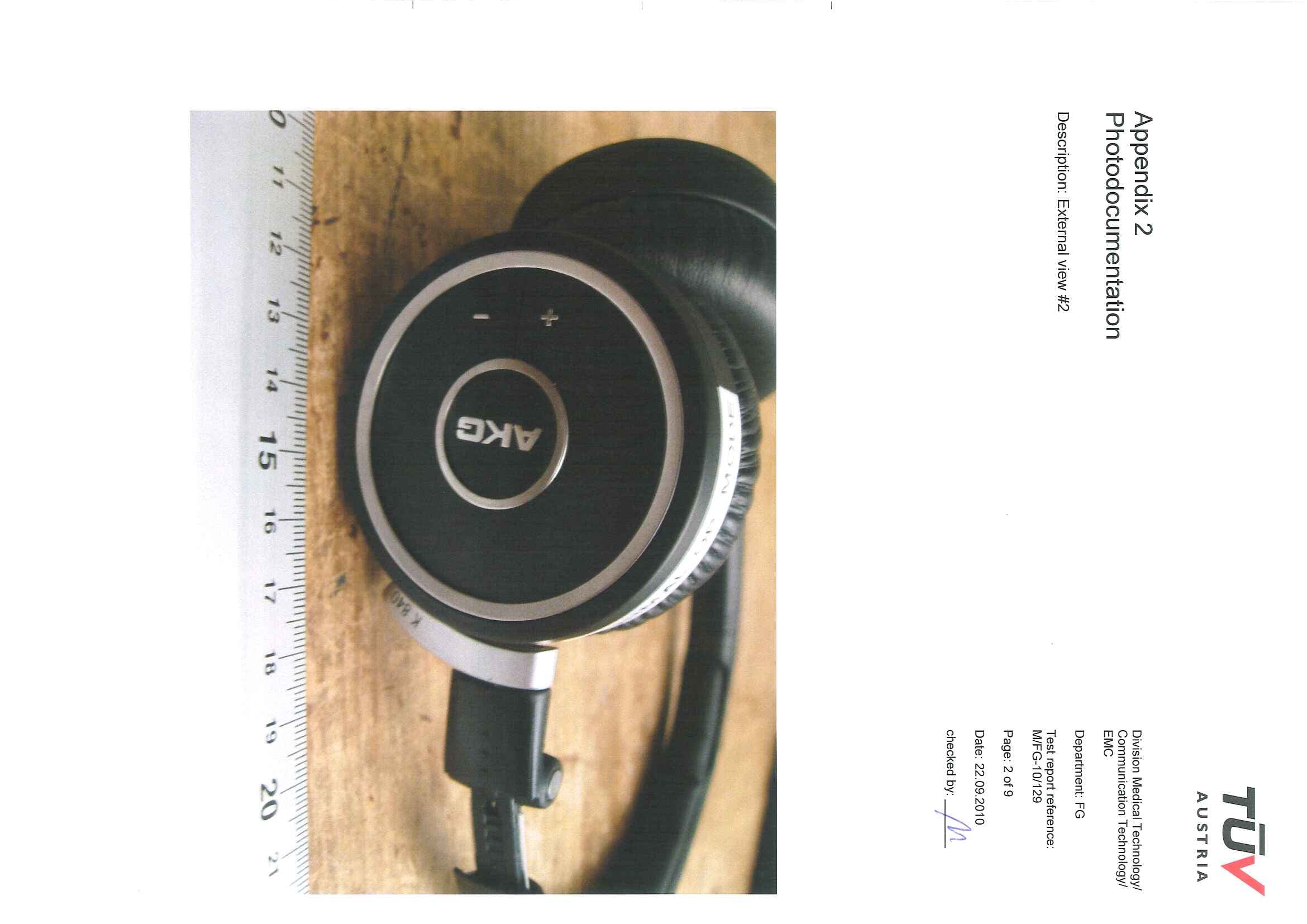 Digital Wireless Headphone Receiver (K840) - FCC ID V3TK840RX - AKG Acoustics GmbH (2)