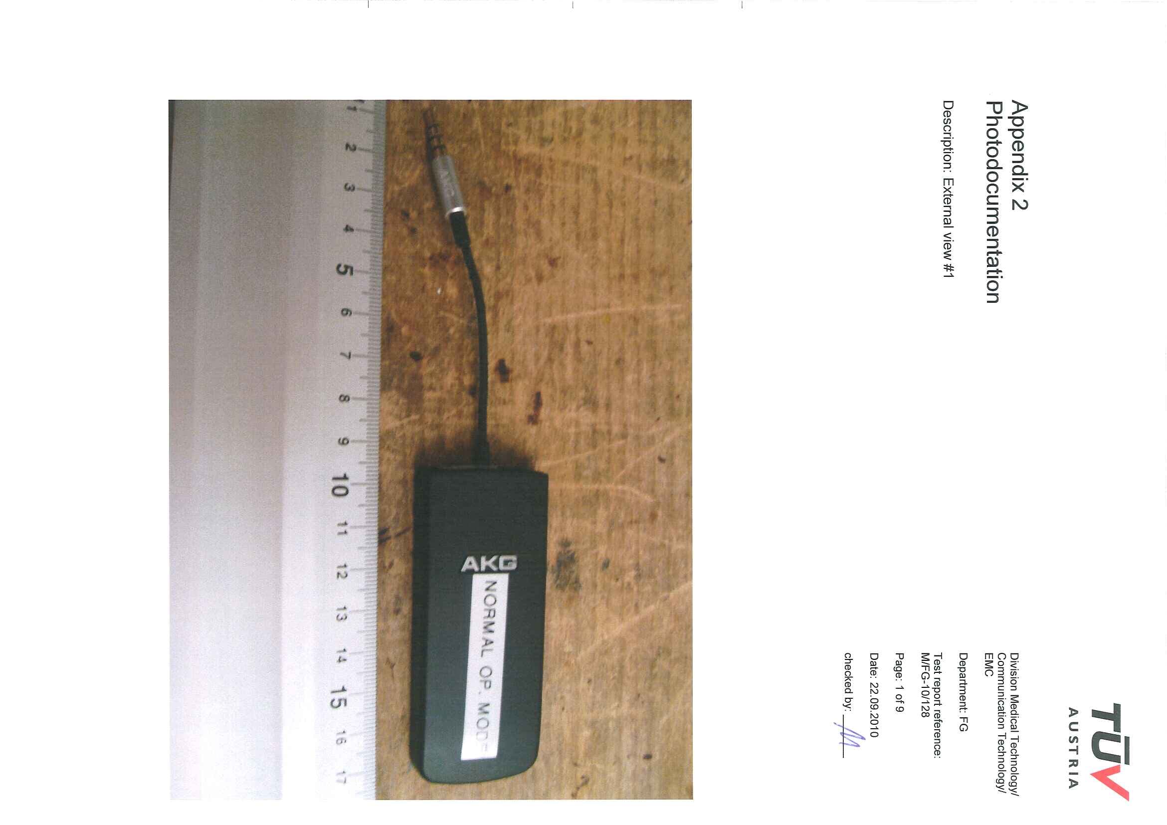 Digital Wireless Headphone Transmitter (K840TX) - FCC ID V3TK840TX - AKG Acoustics GmbH (2)