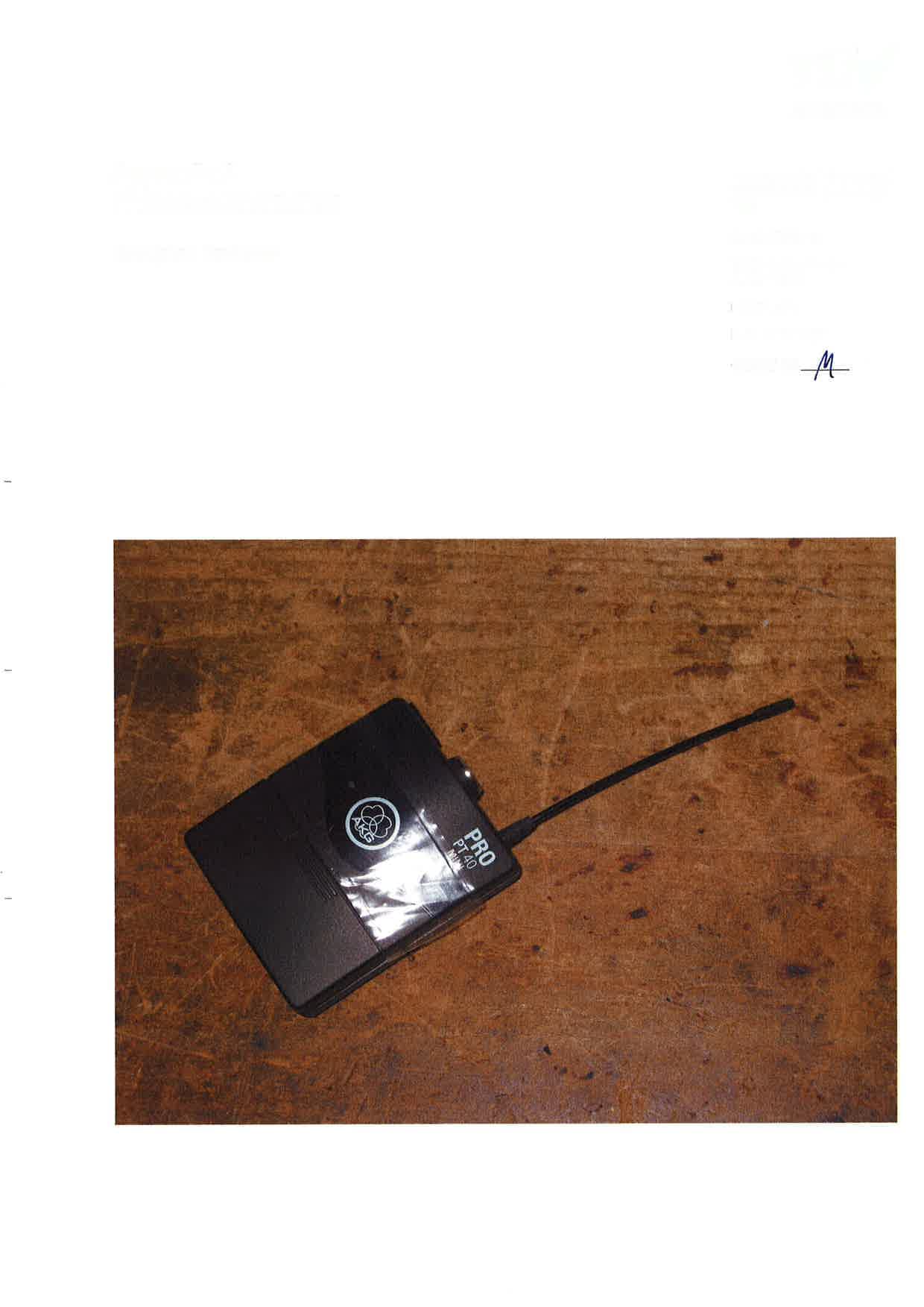body-worn wireless microphone transmitter - FCC ID V3TPT40M - AKG Acoustics GmbH (1)