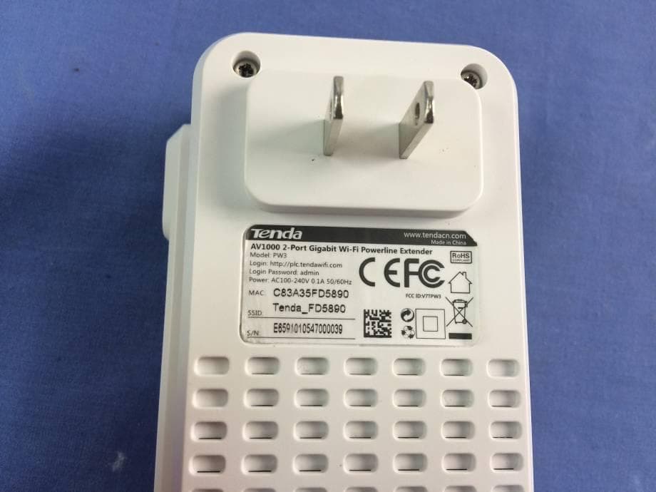 AV1000 2-Port Gigabit Wi-Fi Powerline Extender - FCC ID V7TPW3 - SHENZHEN TENDA TECHNOLOGY CO., LTD. (4)