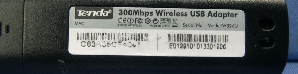 300M Mbps Wireless USB Adapter - FCC ID V7TW326U - SHENZHEN TENDA TECHNOLOGY CO., LTD. (4)