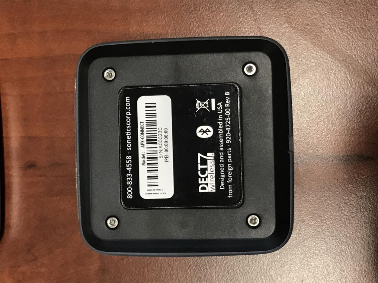 APX-CONNECT - FCC ID V9N950140600V1 - Sonetics Corporation