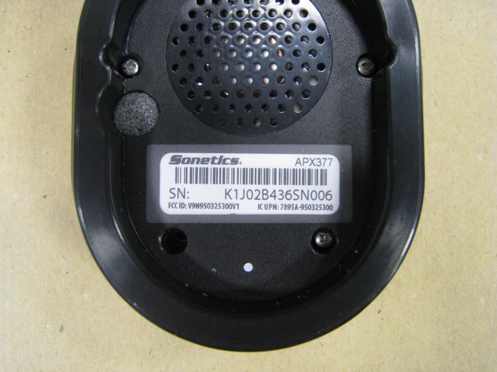 APX377 WIRELESS DECT HEADSET - FCC ID V9N950325300V1 - Sonetics Corporation