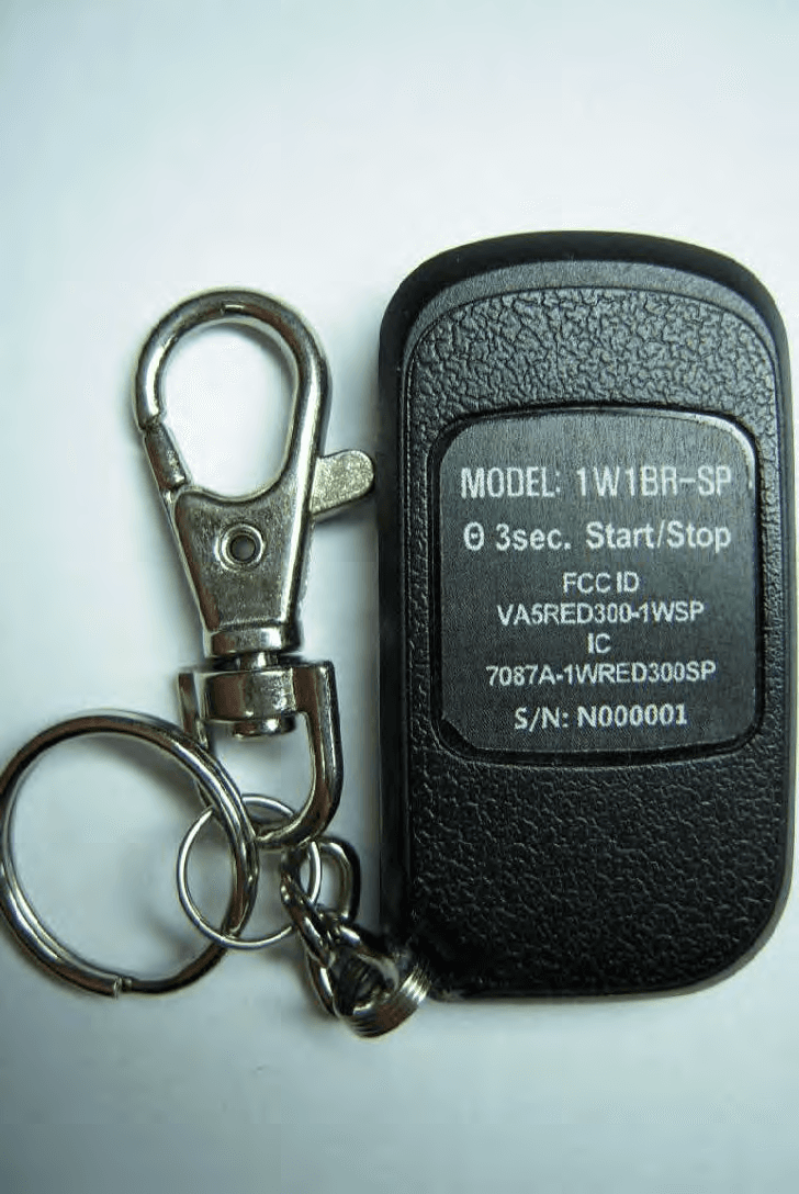 Keyless Entry System - FCC ID VA5RED300-1WSP - SEGI LIMITED
