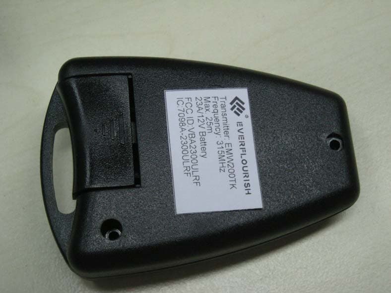 Remote Control - FCC ID VBA2300ULRF - Ningbo EverFlourish Smart Technology Corp.,Ltd (2)