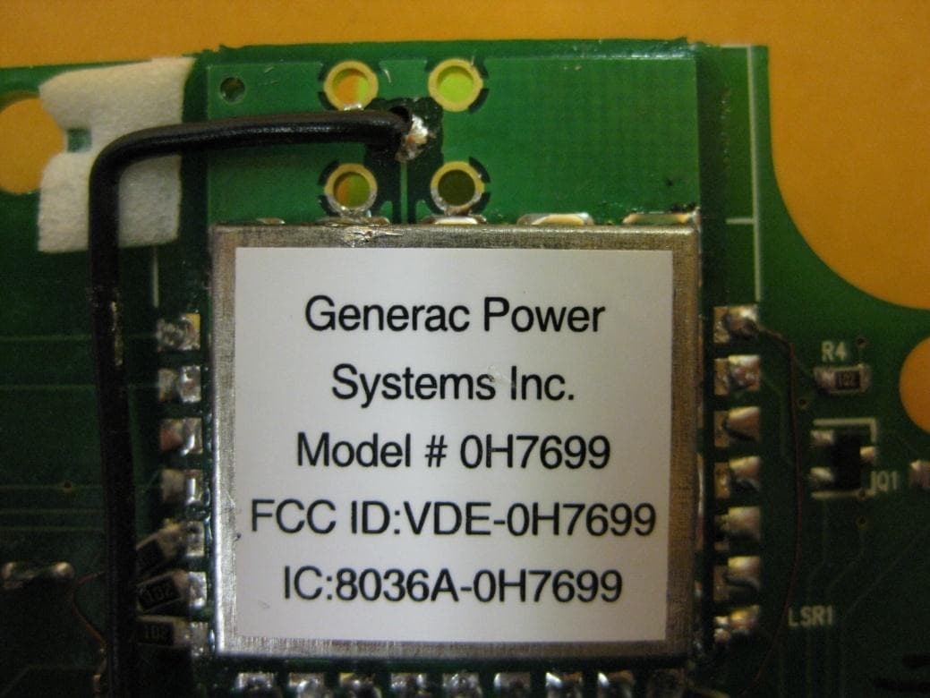 Generator Monitor Module - FCC ID VDE-0H7699 - Generac Power Systems Inc. (3)