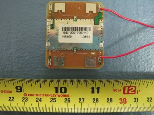 X-Band Microwave Motion Sensor Module - FCC ID VECHB100 - ST Electronics (Satcom & Sensor Systems) Pte Ltd