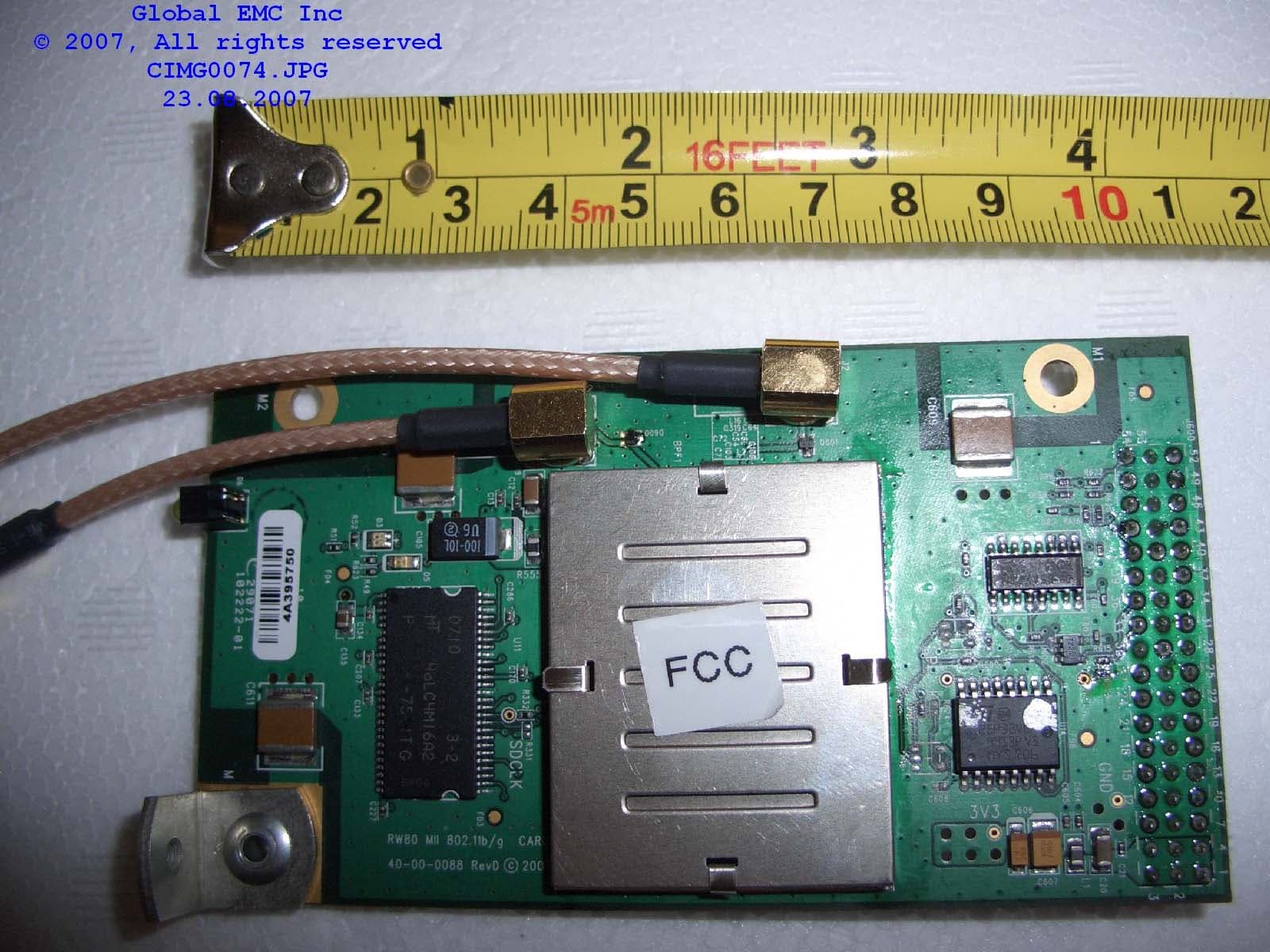 2.4GHz WIRELESS LAN MODULE - FCC ID VG5RW80G - Siemens Canada Limited