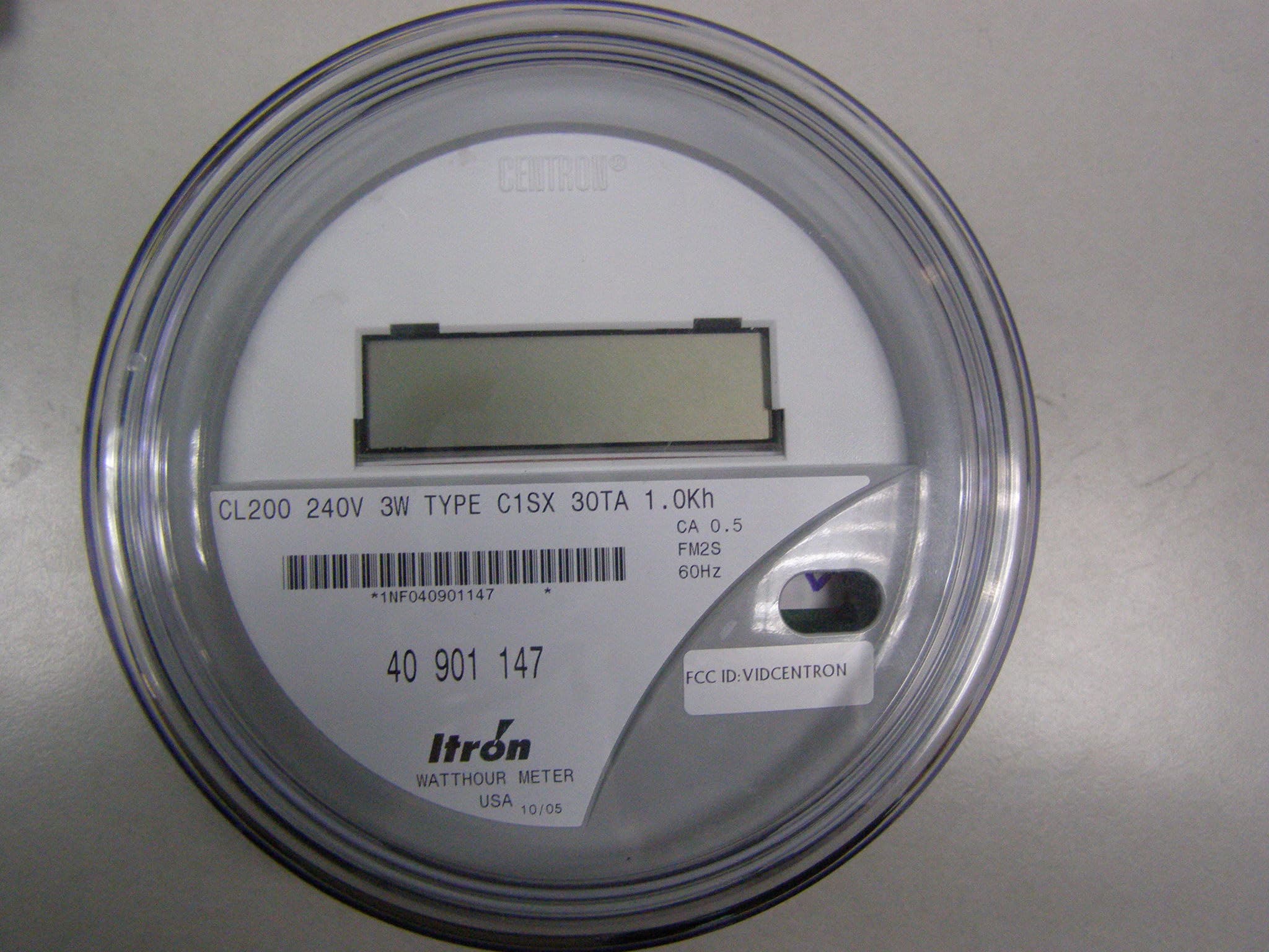 Electric Meter with Transceiver - FCC ID VIDCENTRON - Arad Technologies Ltd. (2)