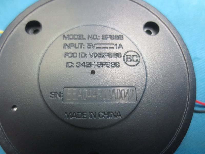 Bluetooth Wireless Speaker - FCC ID VIXSP888 - Voxx Accessories Corp. (2)
