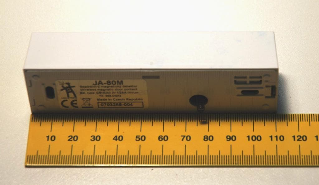 Wireless magnetic door detector - FCC ID VL6JA80M - Jablotron Ltd