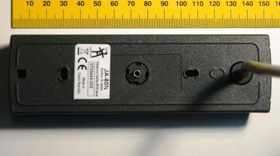 Outdoor RFID card reader - FCC ID VL6JA80N - Jablotron Ltd