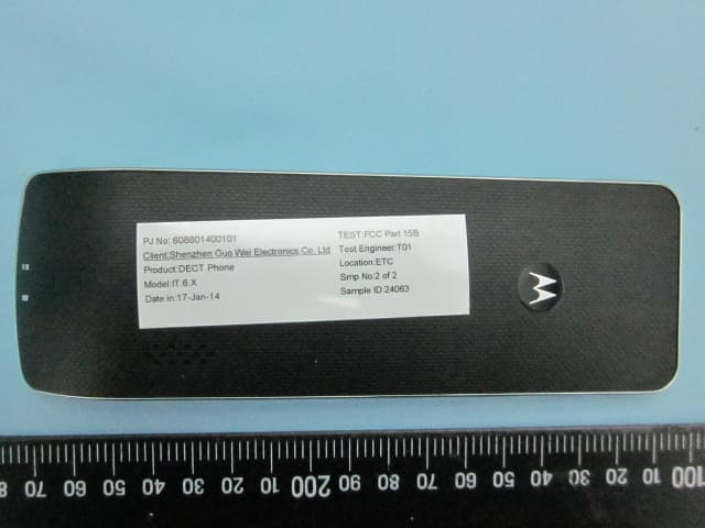 Digital Cordless Telephone (Handset Unit) - FCC ID VLJIT6-TX-HS - Binatone Electronics International Ltd.