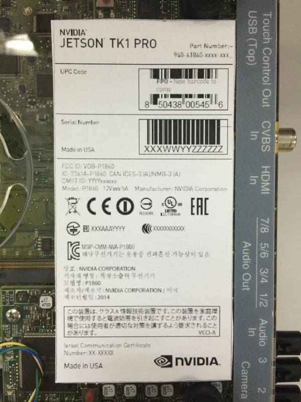 Development Platform - FCC ID VOB-P1860 - NVIDIA Corporation (3)