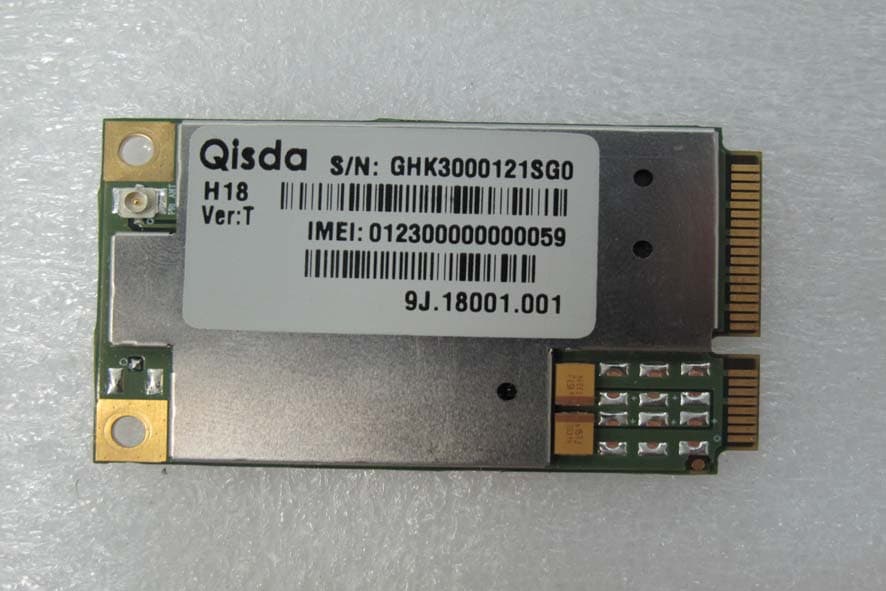 HSDPA PCI EXPRESS MINI CARD MODULE - FCC ID VRSH18T - Qisda Corporation