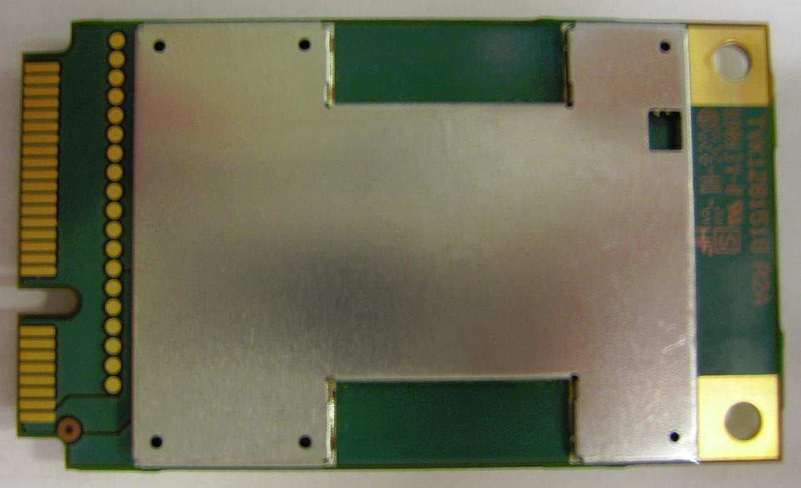F3307 Ericsson Mobile Broadband Module - 850/900/1800/1900 GSM/GPRS/EDGE & WCDMA/HSDPA/HSUPA FDD Band 1 Mini-PCIe Wireless WAN card - FCC ID VV7-MBMF3307S - Ericsson AB (2)
