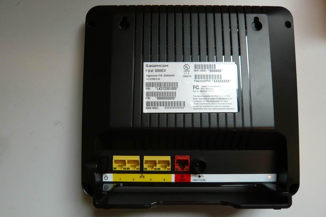 Fast 5260CV Home Router - FCC ID VW3FAST5260CV - SAGEMCOM BROADBAND SAS (2)