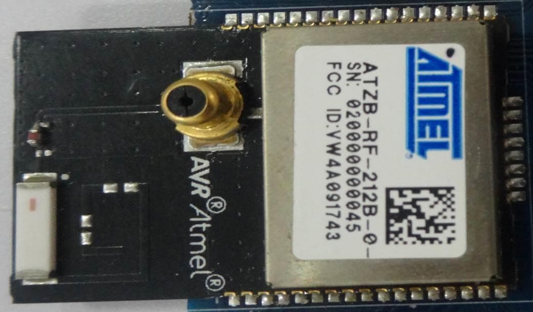 ATZB-RF-212B-0-CN Sub GHz Transciever ZigBit Module - FCC ID VW4A091743 - Microchip Technology Inc. (2)