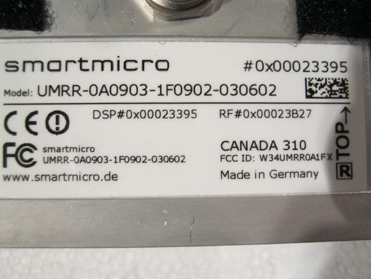 Universal Medium Range Radar - FCC ID W34UMRR0A1FX - sms smart microwave sensors GmbH (2)