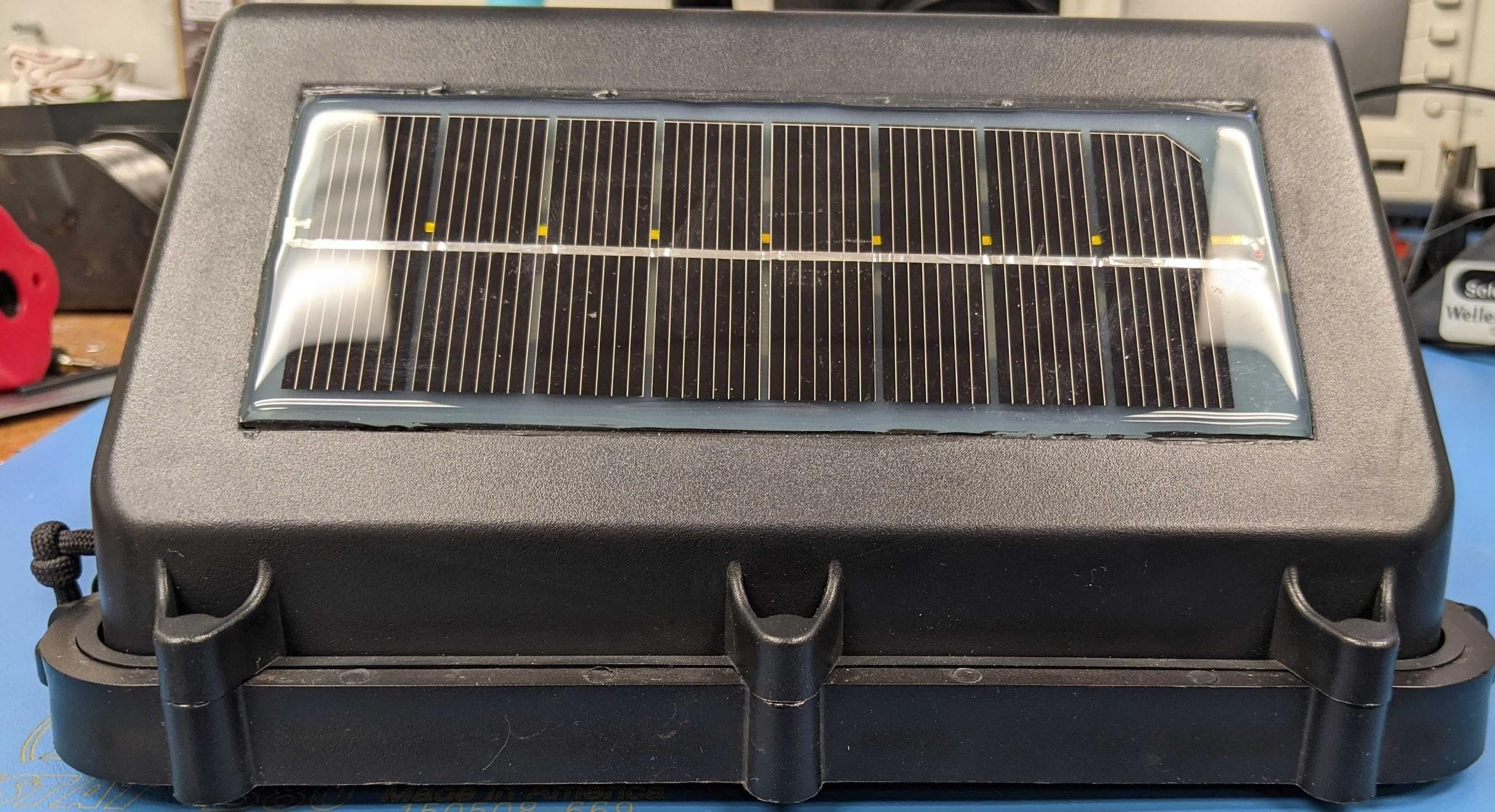 Solar/Battery powered asset tracking device - FCC ID W54-X15500 - Lat-Lon, LLC