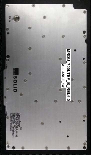 5 Watt 700MHz Amplifier Module - FCC ID W6UHM700LM - SOLiD, Inc.