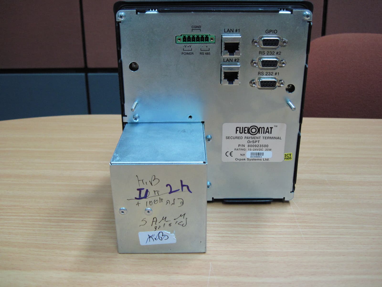 ORPAK SECURE PAYMENT TERMINAL (ORSPT) - FCC ID W8F800926209 - Orpak Systems Ltd. (2)