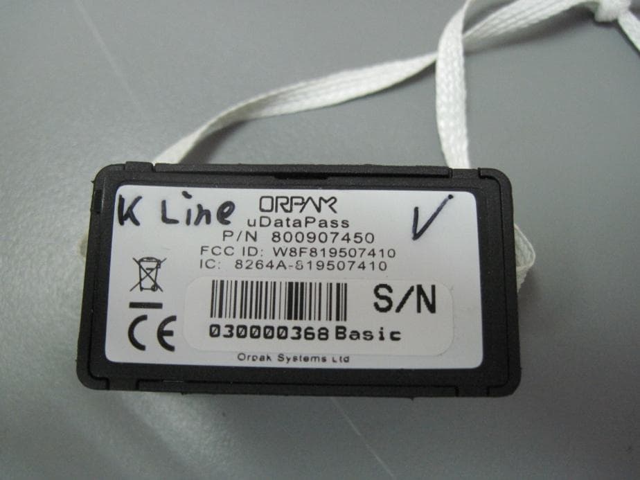uDataPass - FCC ID W8F819507450 - Orpak Systems Ltd.