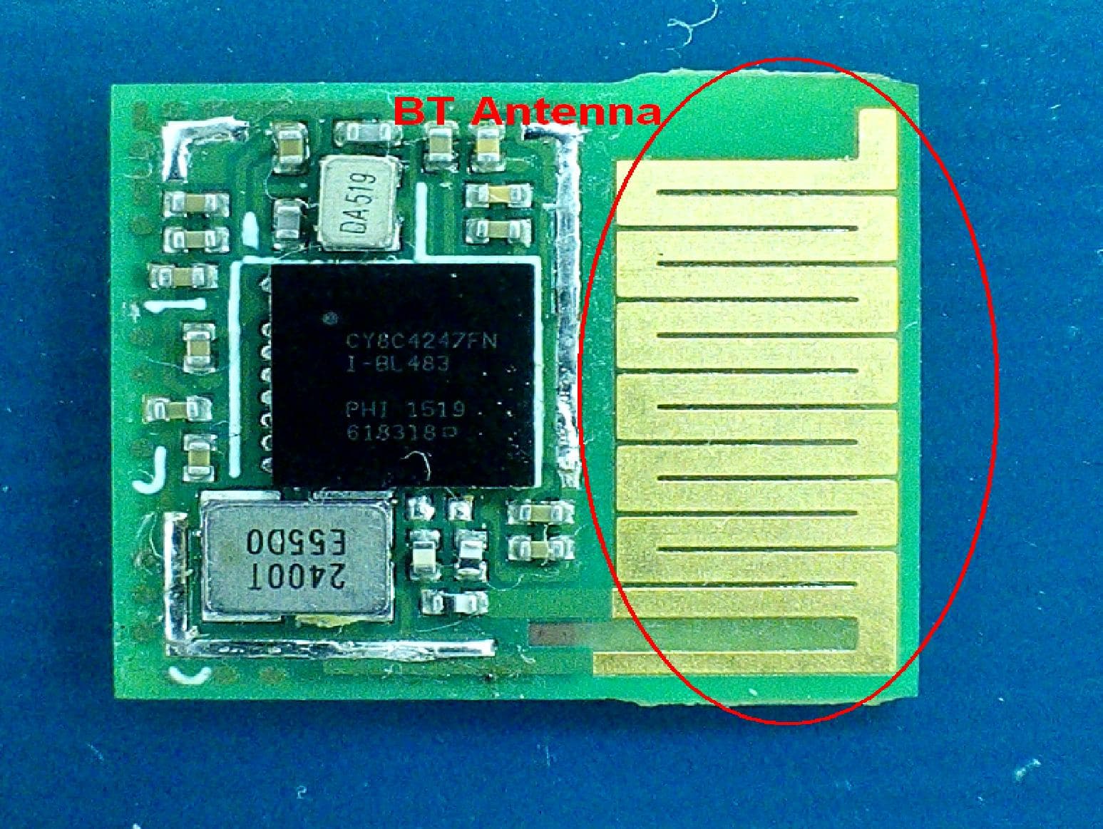Bluetooth Module - FCC ID WAP4008 - Cypress Semiconductor (2)