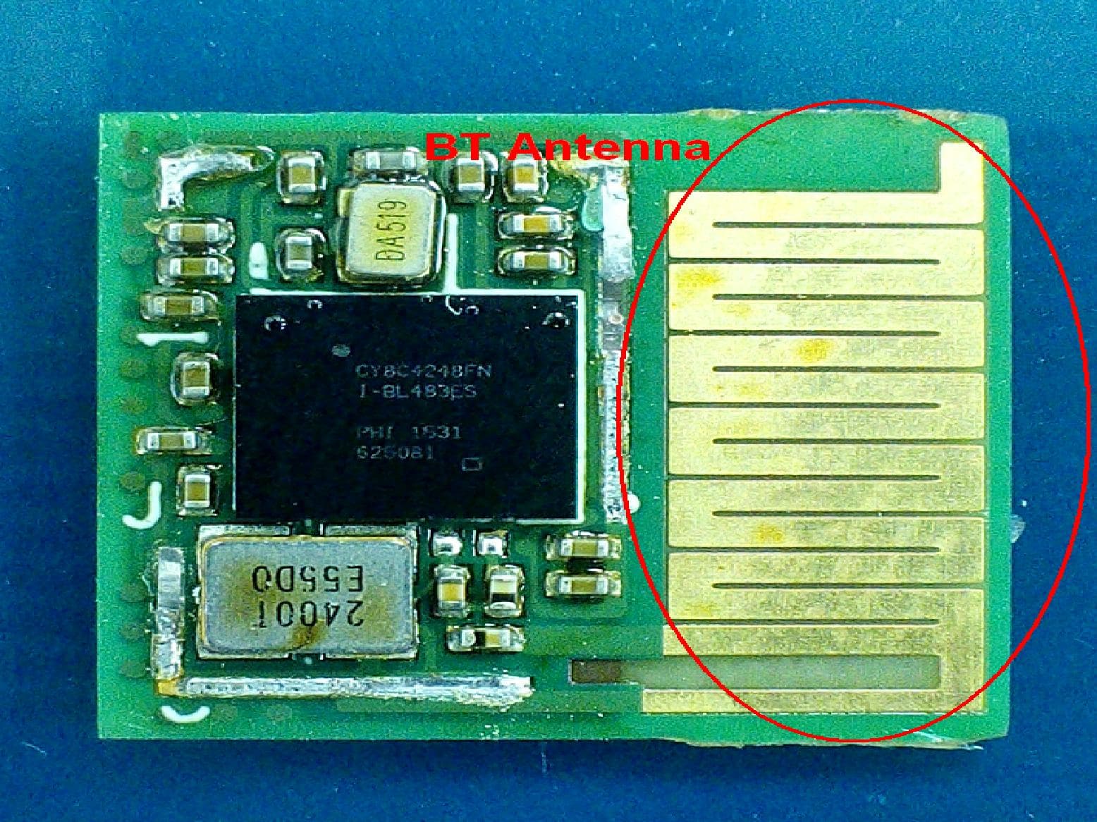 Bluetooth Module - FCC ID WAP4008 - Cypress Semiconductor