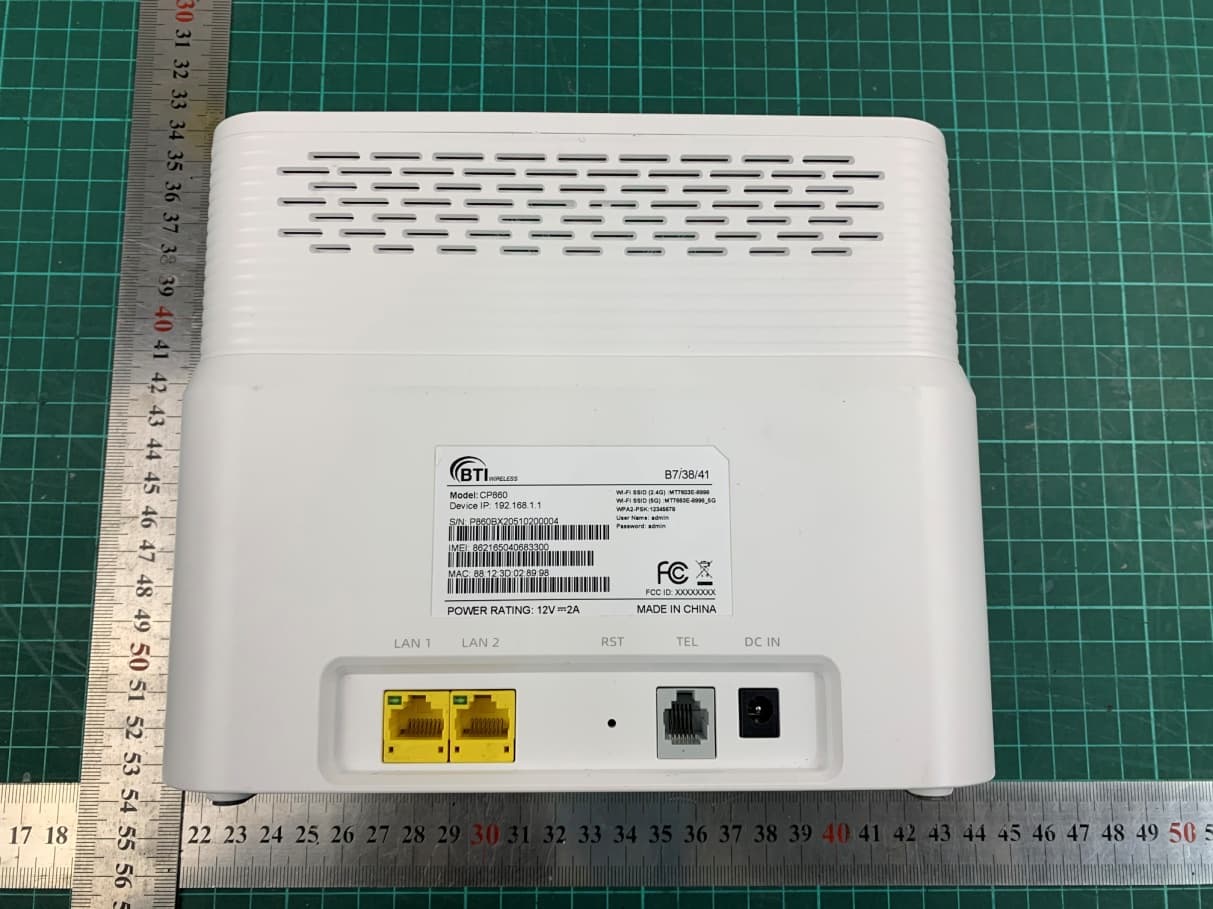 LTE CPE - FCC ID WBKCP860 - BTI Wireless (2)