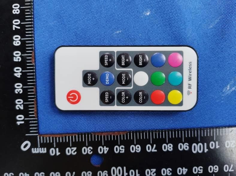 RGB RF remote - FCC ID WBQCS9016 - AQUATIC AV (2)