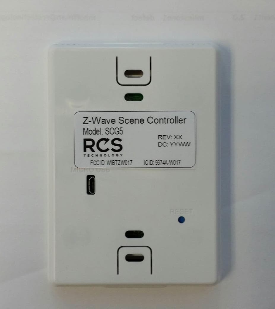 Z-wave enabled wireless keypad - FCC ID WIBTZW017 - Residential Control Systems