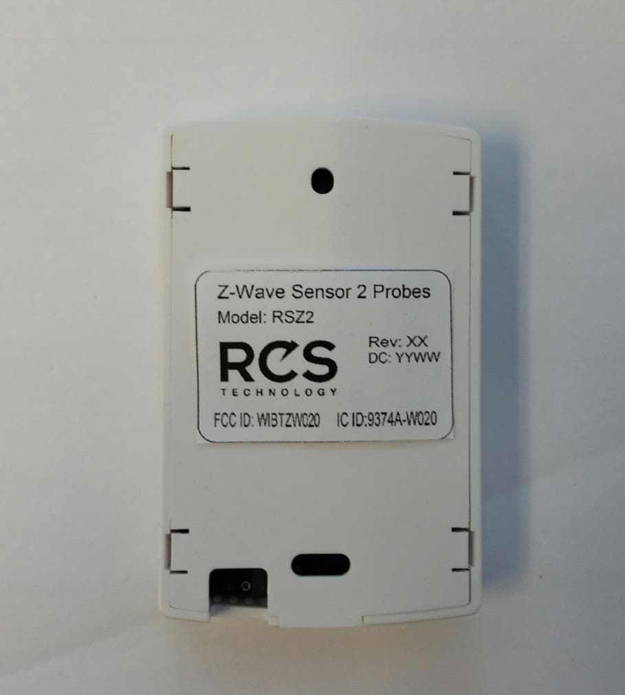 Z-wave enabled wireless sensor - FCC ID WIBTZW020 - Residential Control Systems