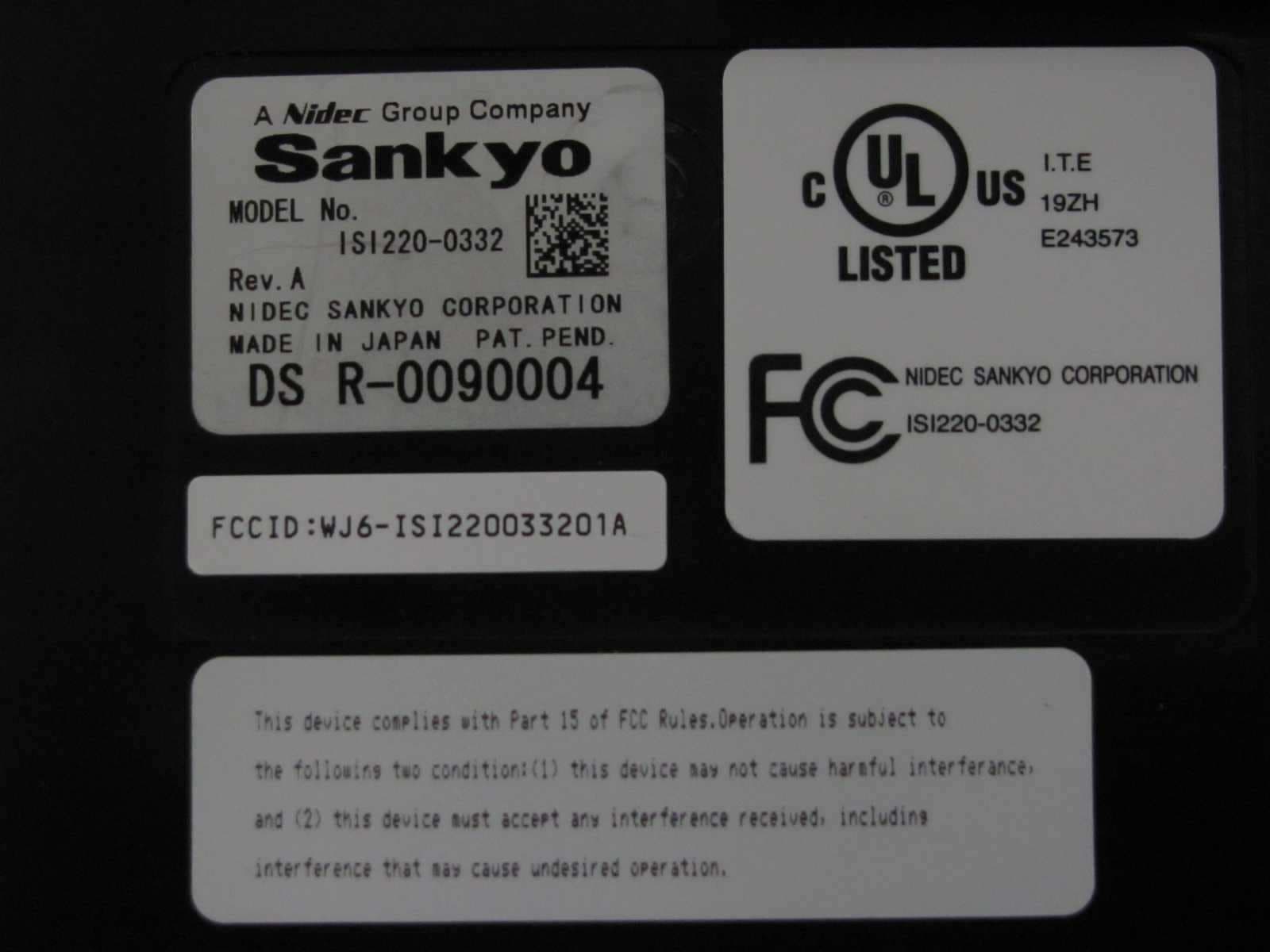 ID Card Reader - FCC ID WJ6-ISI220033201A - NIDEC SANKYO CORPORATION (4)