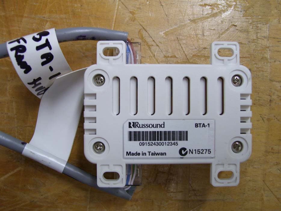 Bluetooth Transceiver - FCC ID WNN-BTA100001 - Russound/FMP, Inc.