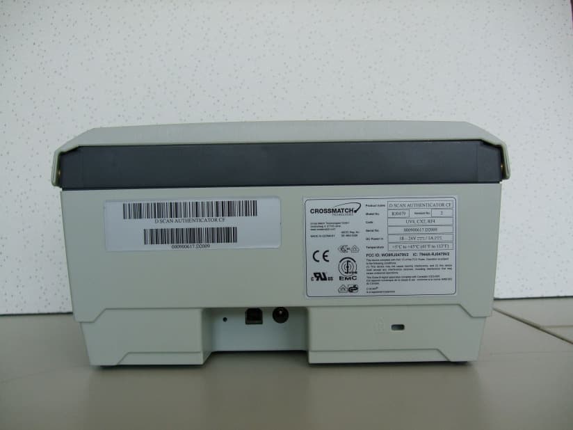 D Scan Authenticator CF - FCC ID WO8RJ0479V2 - Cross Match Technologies GmbH (1)