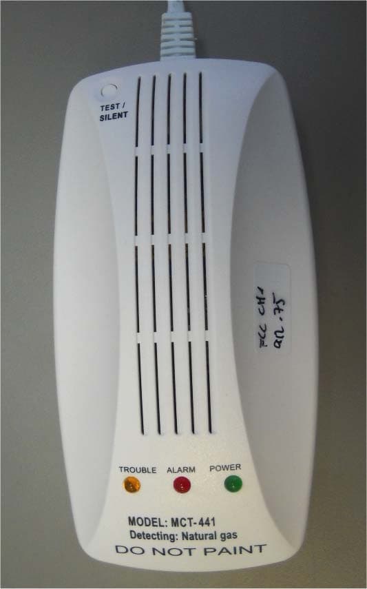 Natural gas (methane) detector - FCC ID WP3GSD441 - Visonic Ltd.