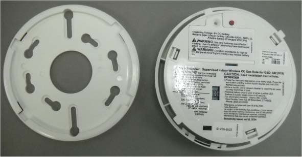 CO gas detector - FCC ID WP3GSD442N - Visonic Ltd.