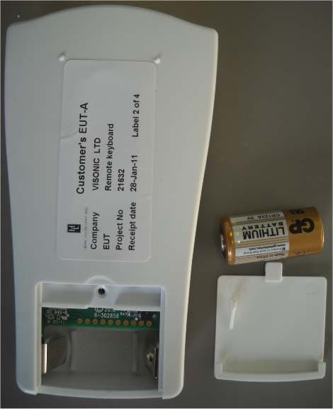 Remote keypad - FCC ID WP3KP141PG2 - Visonic Ltd. (2)
